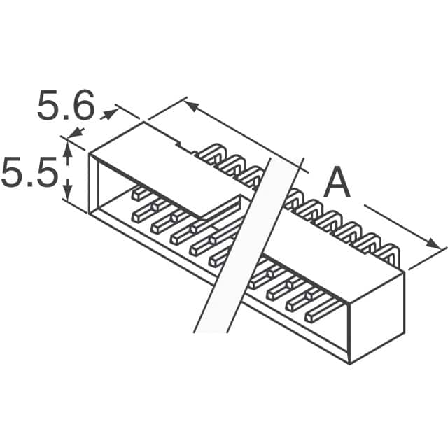 957220-5002-AR 3M  Embases à broches mâles